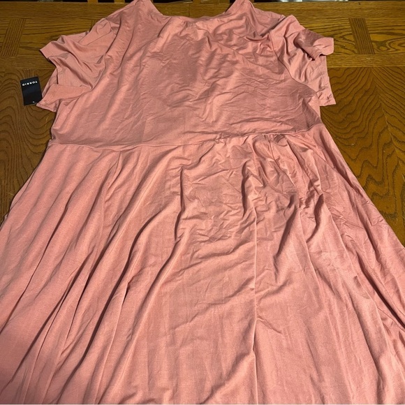 NEW Torrid At The Knee Super Soft Drape Front Skater Dress in Desert Sand Sz 4X - Picture 15 of 16